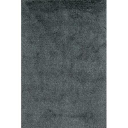 MARSHMALLOW FLUFF Loloi Shags Graphite Rug 3 x 5 Ft. DANSDA-09GT003050